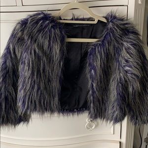 Faux Fur Cropped Jacket